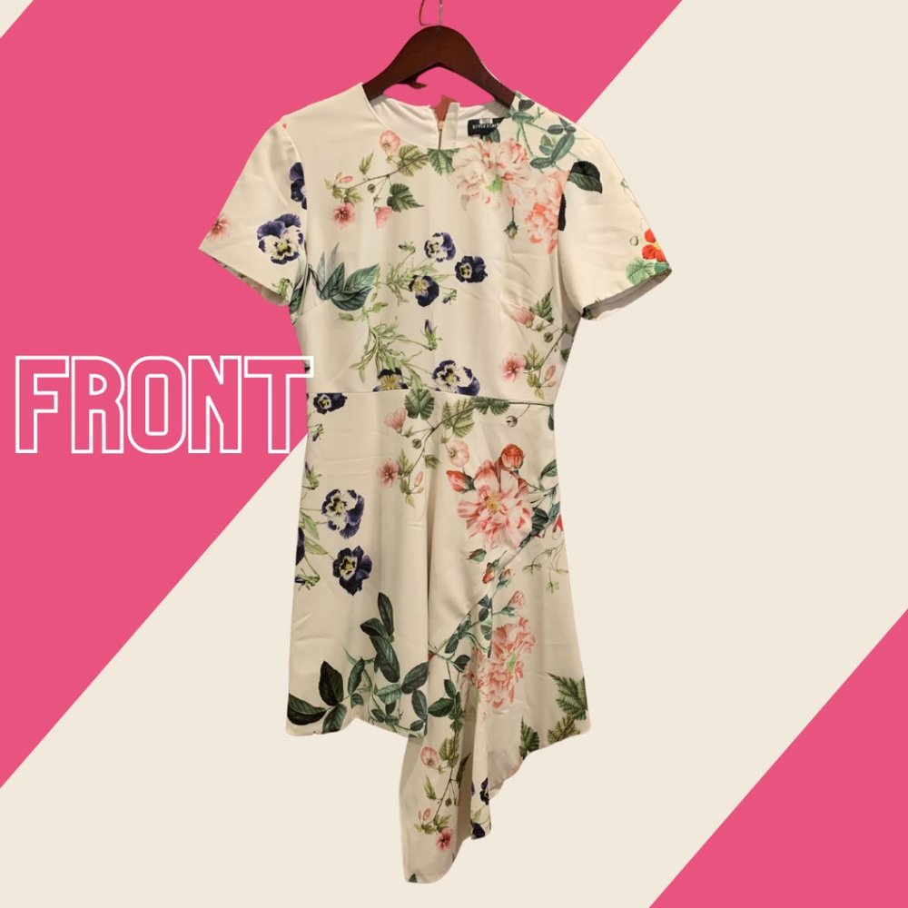 Stylestalker Garden Floral Asymmetrical Dress